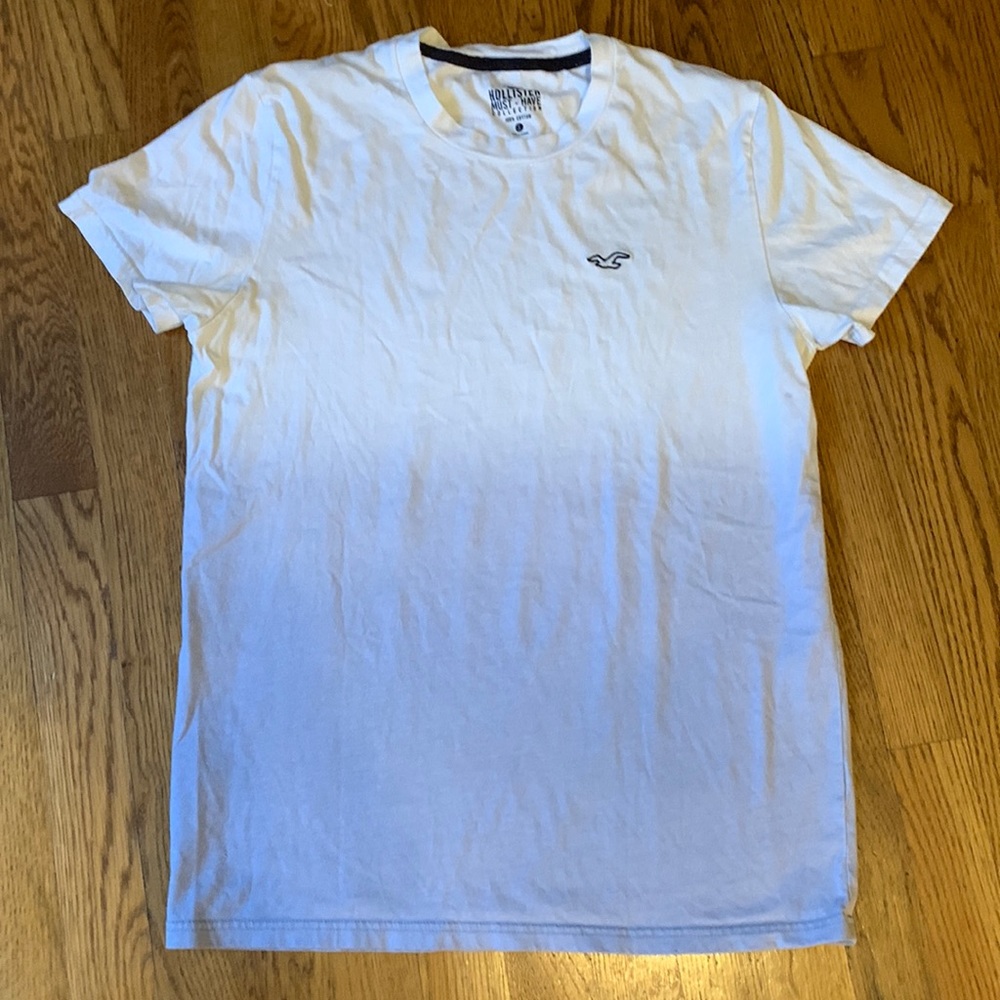 Mens Hollister blue white hombre tee small